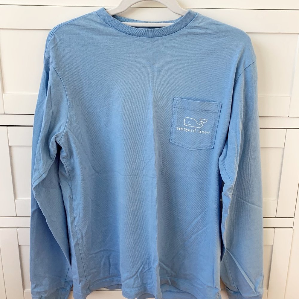 Vineyard Vines Whale Long-Sleeve Pocket Tee- XS